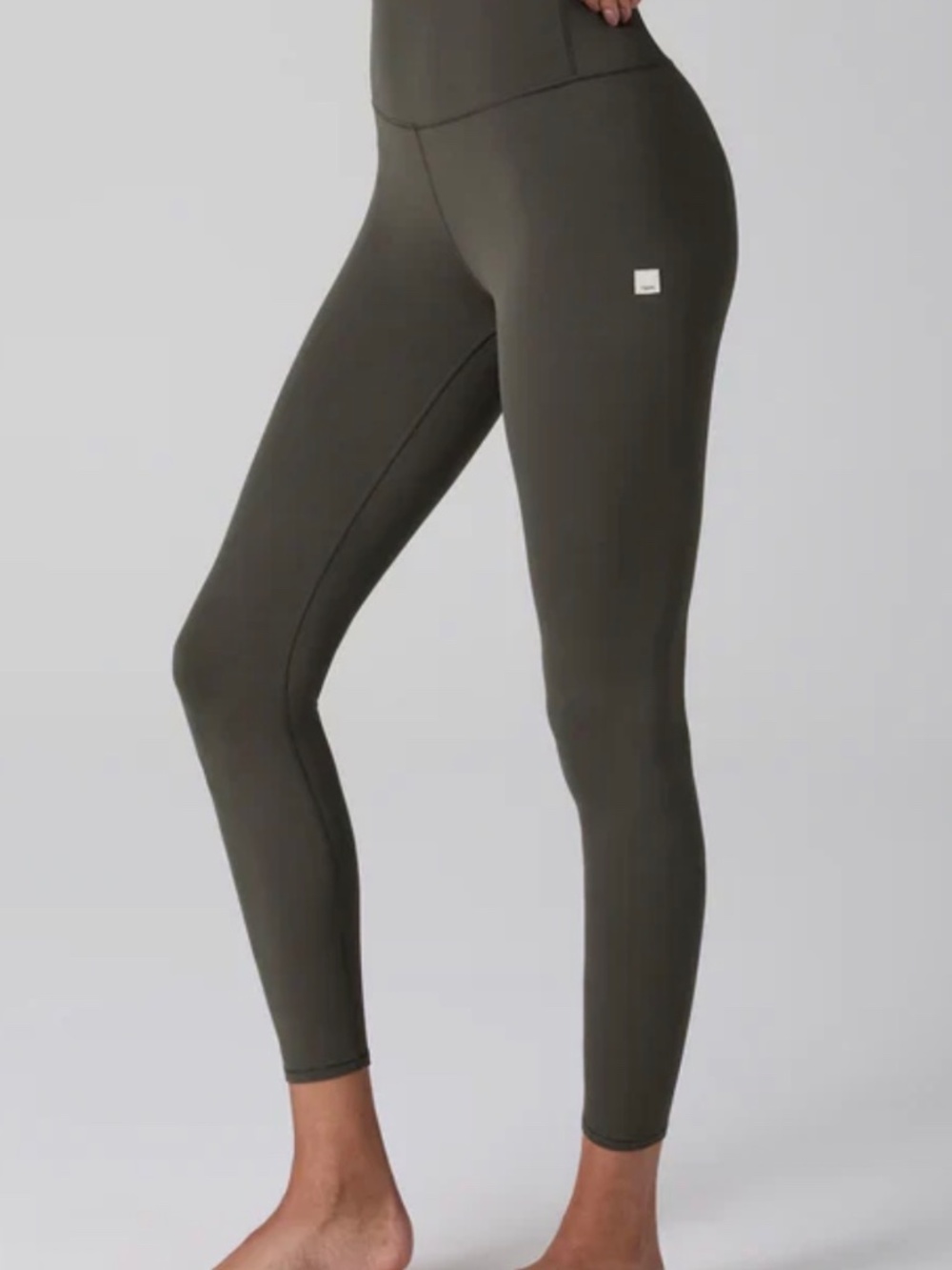 Vuori AllTheFeels Kale Green High-Waist Legging